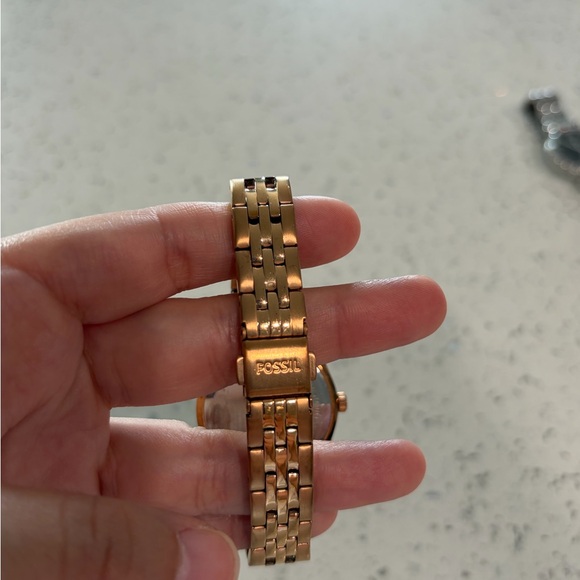 Scarlette Three-Hand Date Rose Gold-Tone Stainless Steel Watch